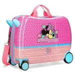 Disney Minnie Pink Vibes Maleta Infantil Rosa 50x38x20 cms Rígida ABS Cierre combinación 34L 2,1Kgs 4 Ruedas Equipaje de Mano